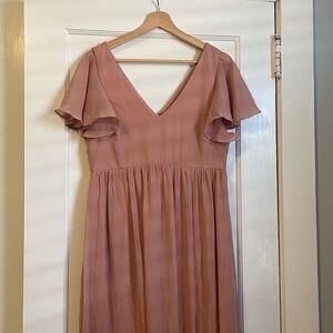 Dusty Rose Birdy Grey Dress